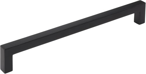 Amerock 7-9/16" Monument Matte Black Drawer Pull - color: Matte Black, size: 7-9/16 Inch (192 mm) Center-to-Center
