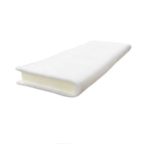 FoamRush 9" x 24" x 48" High Density Upholstery Foam Insert with Batting/Dacron (Seat Cushion Insert, Bench Cushion, Seat Replacement, Upholstery Sheet, Foam Pad, Foam for Couch Cushions) Made in USA - color: Dacron Wrapped High Density Foam, size: 9" x 2