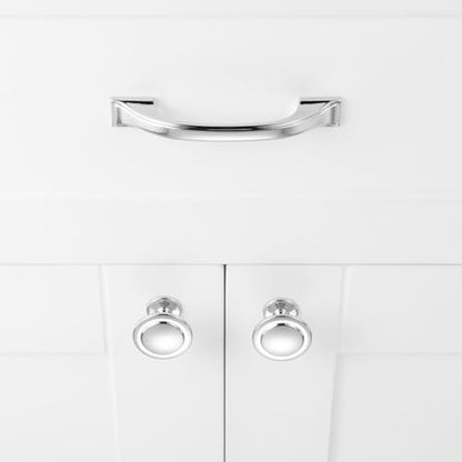 Polished Chrome Cabinet Knobs Round Kitchen Pulls 10 Pack 8222 - color: Polished Chrome, size: 1-1/4 Inches, style: 10 Pack Round Knob