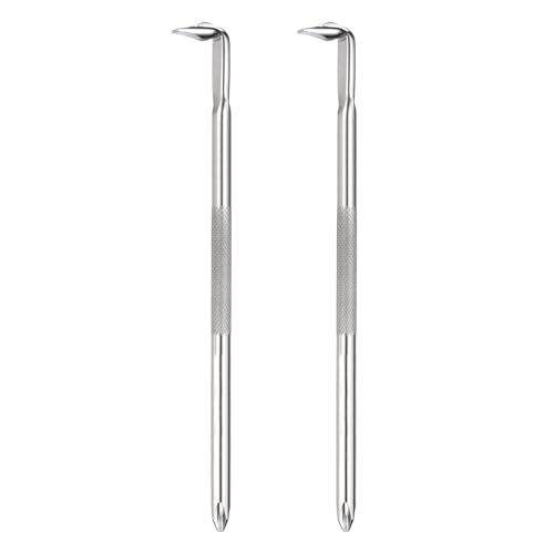 HARFINGTON 2PCS Offset Screwdriver PH2/SL6 Right Angle 90 Degree Screw Driver Double Ended L-type 6.69" Length Hand Tool for Repair, Silver - size: PH2/SL6, 6.69", style: L-type