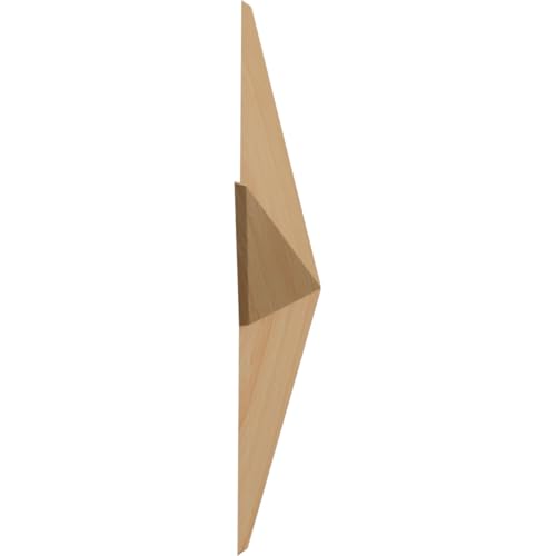 Ekena Millwork ROS04X04GLAL Galveston Star Rosette, 4 1/8"W x 4 1/8"H x 5/8"P, Alder - color: Alder, size: 4 1/8"W x 4 1/8"H x 5/8"P