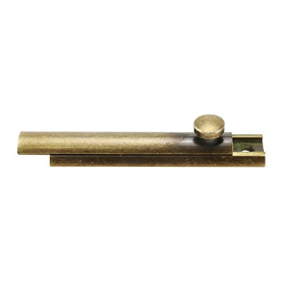 Bitray Solid Surface Bolt 3-inch Brass Antique Door Sliding Bolt - style: 1pcs/Bronze/3 inch
