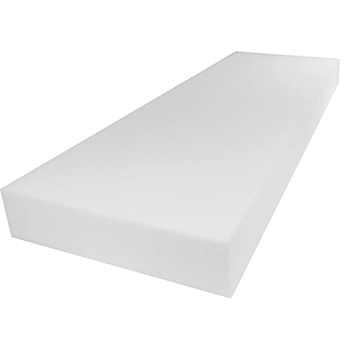 Mybecca Upholstery Foam Cushion Sheet High Density,2 H x 24 W x 72 L - color: White, style: 2x24x72