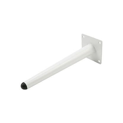 Geesatis 10 Inch Furniture Legs,Round Solid Iron Tapered Legs,White - color: White, size: Height: 10 inch & Straight