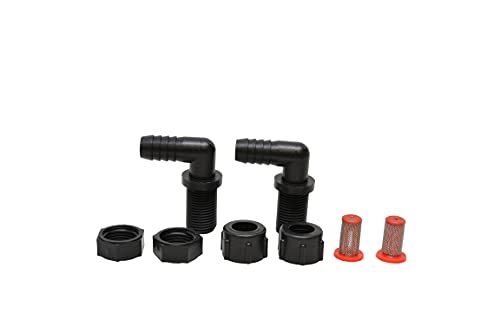 Valley Industries Polypropylene Elbow Nozzle Body Kit - 11/16" MPS x 3/8" HB, 2 Pack - style: Elbow Nozzle Body