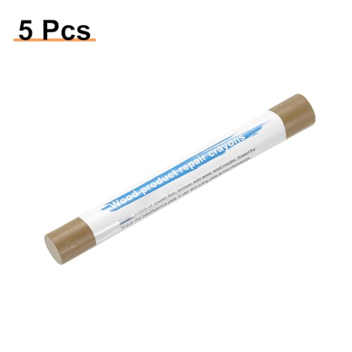 HARFINGTON 5pcs Wood Filler Sticks Wooden Wax Touch Up Furniture Repair Crayons for Scratch Hole Wood, Silver Pear - color: Silver Pear