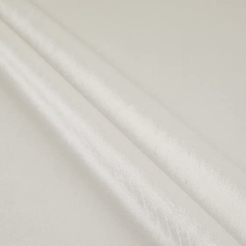 Royal Velvet Ivory, Fabric by the Yard - color: Ivory