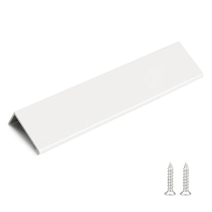 Rergy 10 Pack 6-1/4" Cabinet Pulls White Finger Pulls for Cabinets - color: White, size: Hole Center: 6-1/4in(160mm)