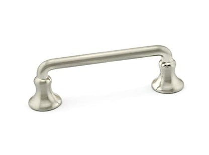 Richelieu | Toulon 3-inch (76 mm) Brushed Nickel Round Cabinet Pull Handle - color: Brushed Nickel, size: 3 in (Pack of 1)