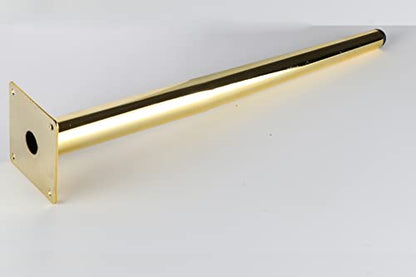 Osring 14 Inch Furniture Table Legs Straight, Gold Metal Coffee Table Feet - size: 14 Inch