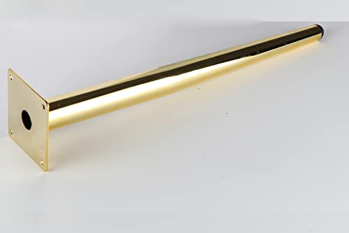 Osring 16 Inch Furniture Table Legs Straight, Gold Metal Coffee Table Feet - size: 16 Inch