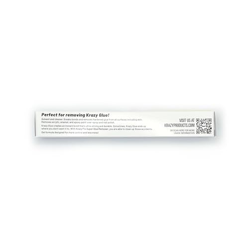 Krazy Fix Super Glue Remover, Gel Formula (2 x 0.3 oz Tubes)