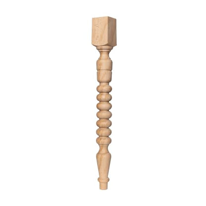 Generic Modern Beechwood Dining Table Leg, 34 Inch - size: 34 inch