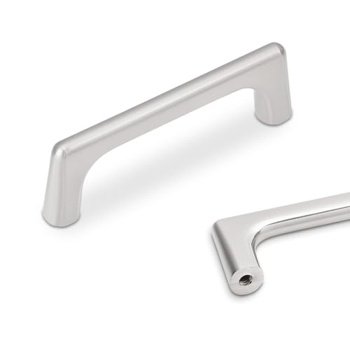 10 Pack 3 inch Brushed Satin Nickel Kitchen Cabinet Handles - color: Brushed Satin Nickel, size: 3 inch Hole Center