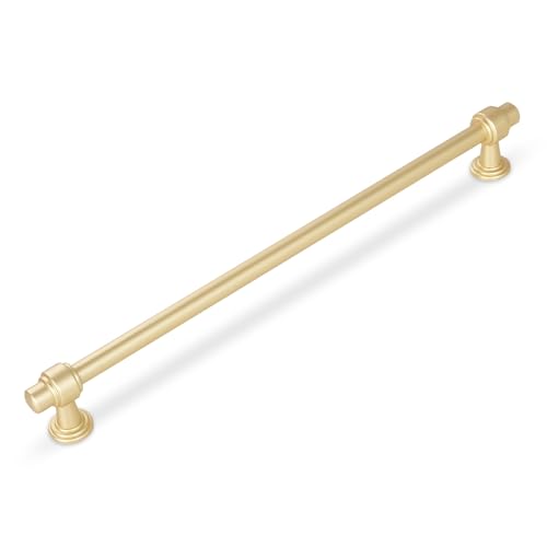 Brushed Gold Kitchen Cabinet Pulls 10 Inch 10 Pack - color: Brushed Gold, size: 10" Hole Center(254mm)