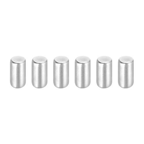 MECCANIXITY 6Pcs 1/8" x1/4" Dowel Pins Cylindrical Shelf Support Pegs - size: 1/8"x1/4"