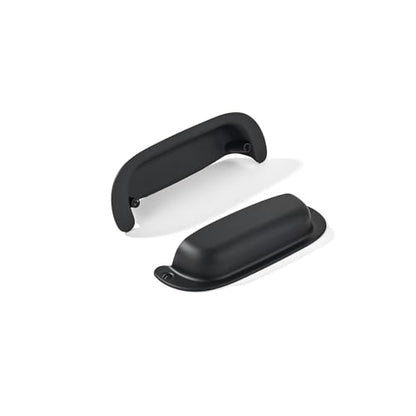 khtumeware 10 Pack 2-1/2"(64mm) Hole Center Retro Drawer Pulls Matte Black Cabinet Bin Cup Pulls Bathroom Hardware Cabinet Handles Drawer Handles Knobs - color: Matte Black, size: 2-1/2"(64mm) Hole Center, style: 10-Pack