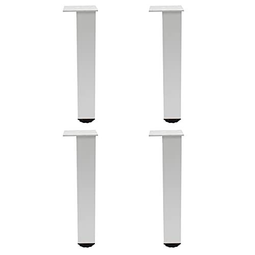 4 Pack Adjustable Furniture Legs, 300mm/12'' Silver Aluminum Alloy Support Feet Heavy Duty Replacement Legs for Sofa Bed Desk TV Cabinet Couch Coffee Table Sideboards Cupboard Dresser - color: Silver, size: 300mm/12''