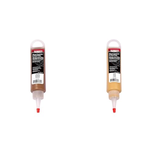 ROBERTS Repair Putty for Wood, Laminate, Vinyl - Brown & Light Wood Colors (Two 3 oz. Tubes)