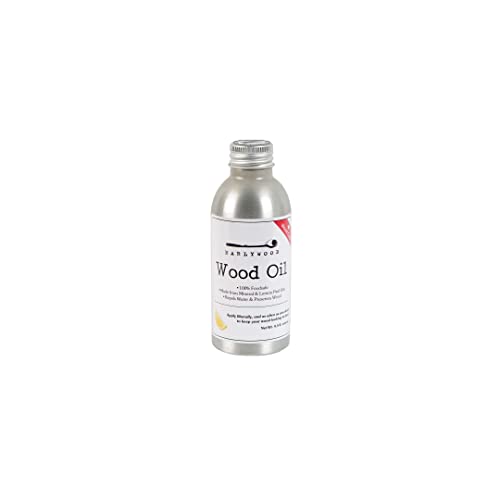 Earlywood Lemon-scented Mineral Oil for Cutting Boards and Wooden Kitchen Utensils; Food Safe, Clear, 4.5 oz.