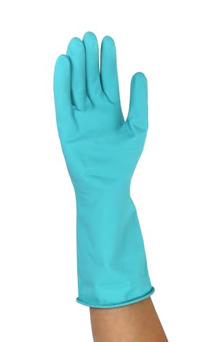 Mr. Clean Ultra Flex Reusable Latex Cleaning Gloves with Non-Slip Grip, Large, Blue - size: Large (Latex, 1 Pair)