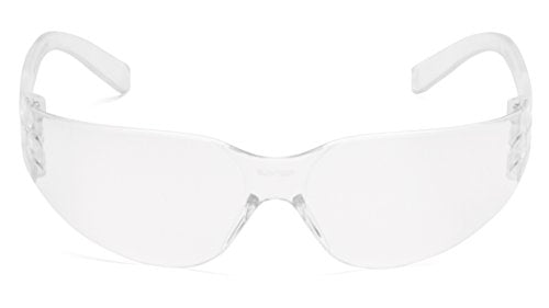 Pyramex Intruder Safety Eyewear Clear Frame Full Foam Padding Clear Anti-Fog Lens - color: Clear Lens/ Clear Frame, style: Standard