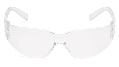 Pyramex Intruder Safety Eyewear Clear Frame Full Foam Padding Clear Anti-Fog Lens - color: Clear Lens/ Clear Frame, style: Standard