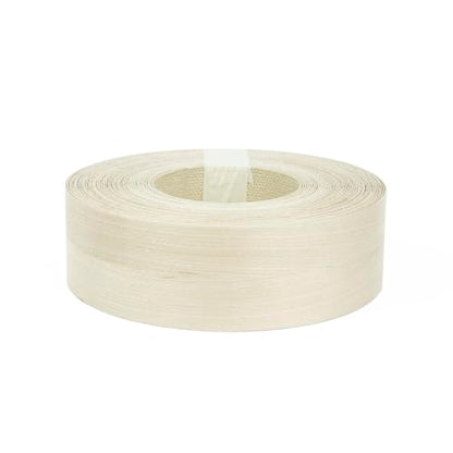 Furndiy Birch 2" x 50' Roll Pre-Glued Wood Veneer Edge Banding, Iron on Edge Band, Hot Melt Adhesive, Real Wood Edge Tape, Veneer Edging for Easy Furniture Restoration, Smooth Surface, Based in USA