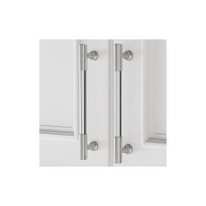 VEHCIL 20 Pack Brushed Nickel Cabinet Handles, 5" Hole Centers Kitchen Cabinet Pulls Drawer Dresser Handles Cabinet Hardware for Kitchen Cupboard, Solid Zinc Alloy - color: Brushed Nickel (20PACK), size: 5 Inch Hole Center