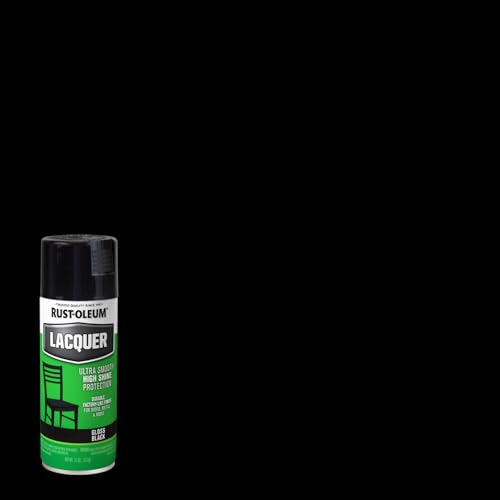Rust-Oleum Lacquer Black Spray Paint - color: Black, size: 11 Ounce (Pack of 1)