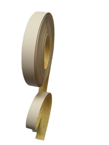 HGKJHFmelamine Edging Tape. pre Coated with hot melt Adhesive Flexible Veneer Edge Edging, Used for Cabinet and Furniture Maintenance (No26-Cream White, 1.81cm*40ft) - color: No26-Cream White, size: 1.81cm*40ft