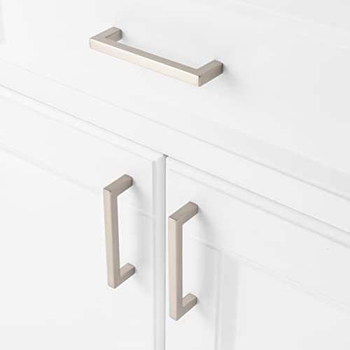 KOOFIZO 10 Pack 3-3/4 in Brushed Nickel Cabinet Pulls, Drawer Handles 1816 - color: Brushed Nickel, size: 3-3/4" CC - 10Pcs