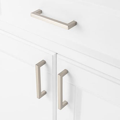 KOOFIZO 10 Pack 3-3/4 in Brushed Nickel Cabinet Pulls, Drawer Handles 1816 - color: Brushed Nickel, size: 3-3/4" CC - 10Pcs