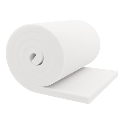 GoTo Foam 1" Height x 12" Width x 24" Length 44ILD (Firm) Upholstery Cushion Made in USA