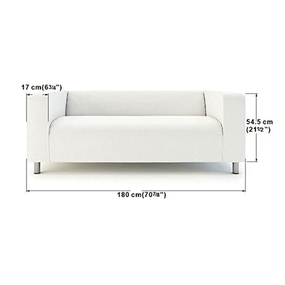 Velvet Klippan Loveseat Cover Klippan Couch Cover Removable Slipcover-Black - color: Velvet-black, size: Velvet
