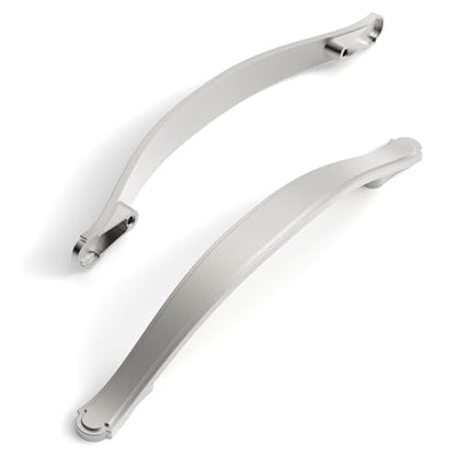 Amerdeco 10 Pack Brushed Satin Nickel Cabinet Pulls 5 Inch(128mm) Hole Center Drawer Pulls Cabinet Hardware Kitchen Cabinet Handles for Bathroom Dresser Pulls ZH0068 - color: Brushed Satin Nickel, size: 5"/128MM Hole Center