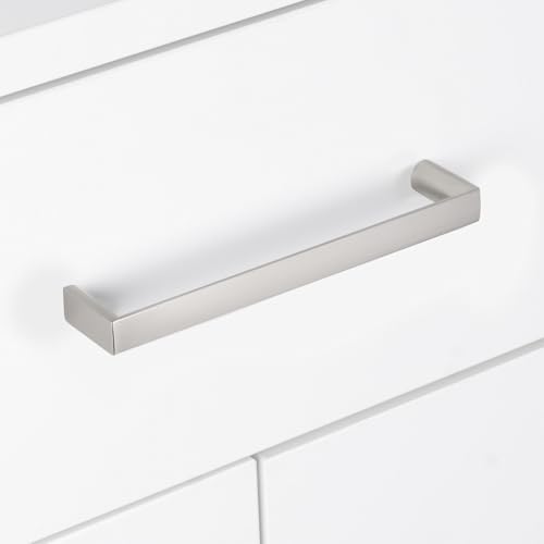 Brushed Satin Nickel Kitchen Cabinet Pulls 3 Inch 10 Pack - color: Brushed Satin Nickel, size: 3'' Hole Center(76mm)
