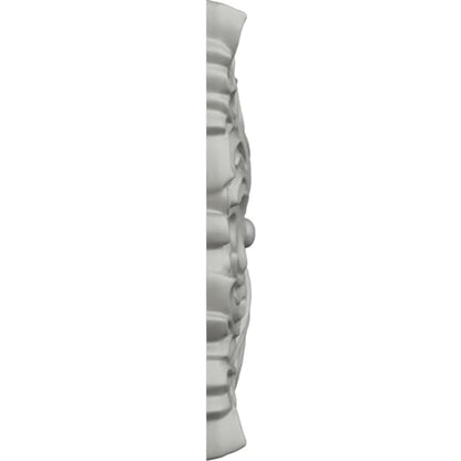 Ekena Millwork ROS07X07AC Acanthus Leaf with Beads Square Rosette, 6 1/8"W x 6 1/8"H x 3/4"P, Primed