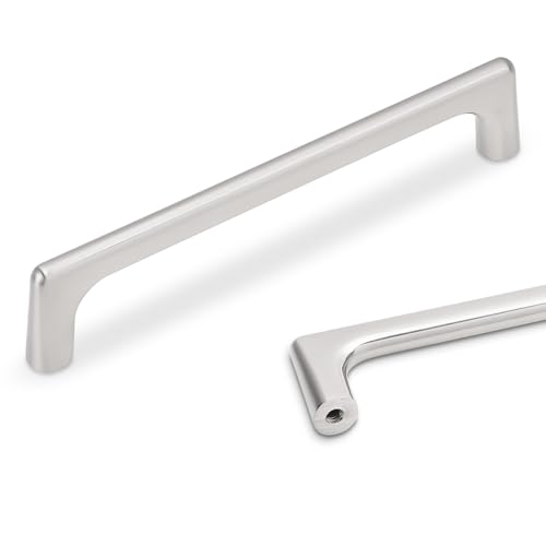 10 Pack 5 inch Brushed Satin Nickel Kitchen Cabinet Handles - color: Brushed Satin Nickel, size: 5 inch Hole Center
