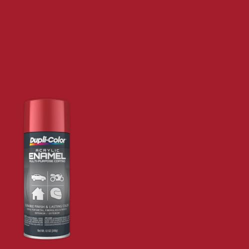 Dupli-Color Multi-Purpose Enamel, Gloss, Cherry Red, 12 oz - color: Cherry Red, size: 1 Count (Pack of 1)