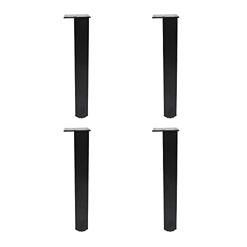 4 Pack Adjustable Furniture Legs, 250mm/10'' Black Aluminum Alloy Support Feet Heavy Duty Replacement Legs for Sofa Bed Desk TV Cabinet Couch Coffee Table Sideboards Cupboard Dresser - color: Black, size: 250mm/10''