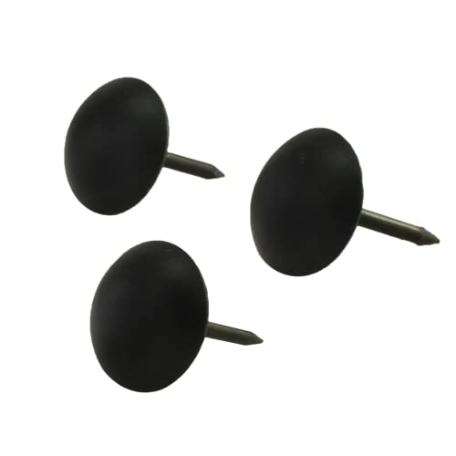 decotacks® Matt Black Upholstery Nails/Tacks 7/16in - 100 Pcs [Matt Black] DX0511MBL