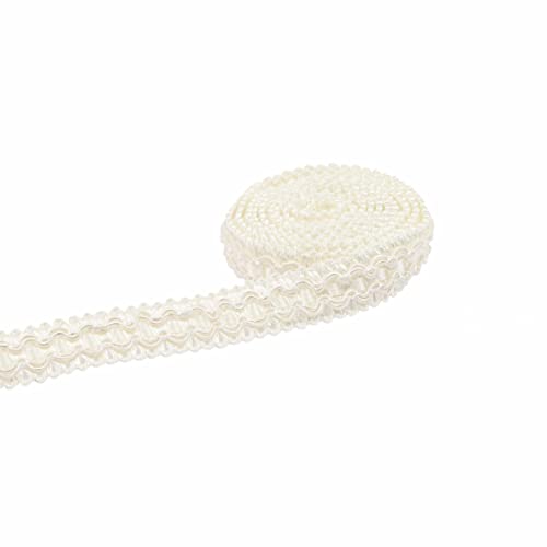 10 Yard 0.7 Inch Gimp Braid Trim, White - color: white