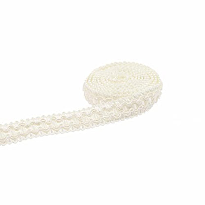 10 Yard 0.7 Inch Gimp Braid Trim, White - color: white