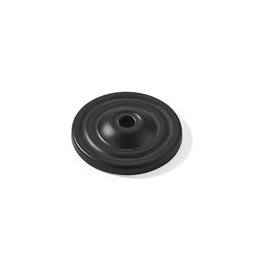 khtumeware 10 Pack 1.5 Inch Matte Black Backplate for Cabinet Knobs Cabinet Hardware Knob Back Plate. - color: Matte Black