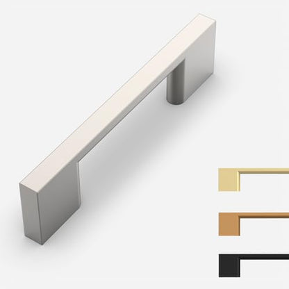 9BUILD 10 Pack Brushed Satin Nickel Cabinet Pulls 3 Inch Satin Nickel Kitchen Cabinet Handles, Cabinet Hardware for Cupboard Drawer Pulls - color: Brushed Satin Nickel, size: 3"/76MM Hole Center, style: 10 Pack