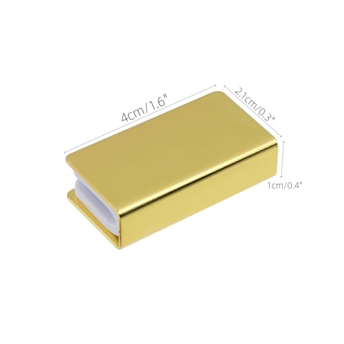 4Pcs Non-Magnetic Glass Door Clip for 3-6mm Thickness Frameless - color: Gold
