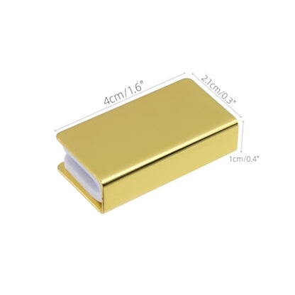 4Pcs Non-Magnetic Glass Door Clip for 3-6mm Thickness Frameless - color: Gold