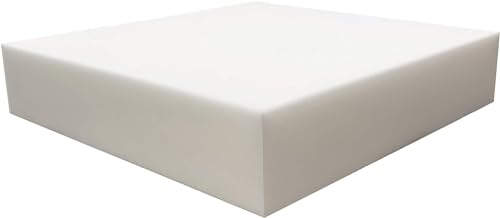 FoamRush 12" x 36" x 36" Premium Quality Upholstery Foam Cushion High Density (Chair Cushion Square Foam for Dinning Chairs, Wheelchair Seat Cushion Replacement) - color: Premium High Density, size: 12" x 36" x 36"