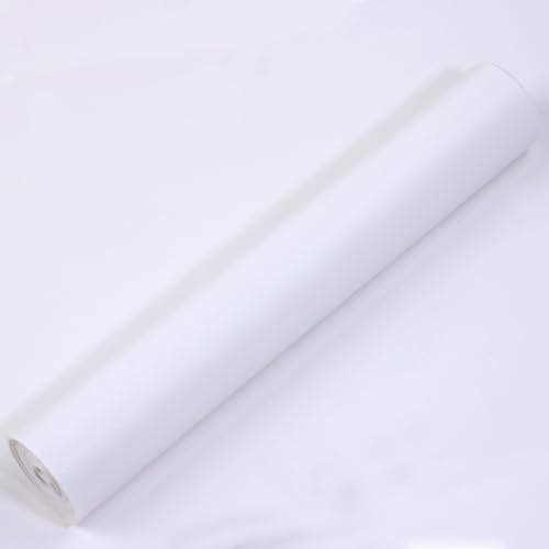 Ramya Smooth Solid Color White Faux Leather Sheets 1Rolls 12"x 53" (30cm x 135cm),Faux Leather is Great for Handmade DIY Craft Projects, Bows,Leather Earrings (White) - color: White